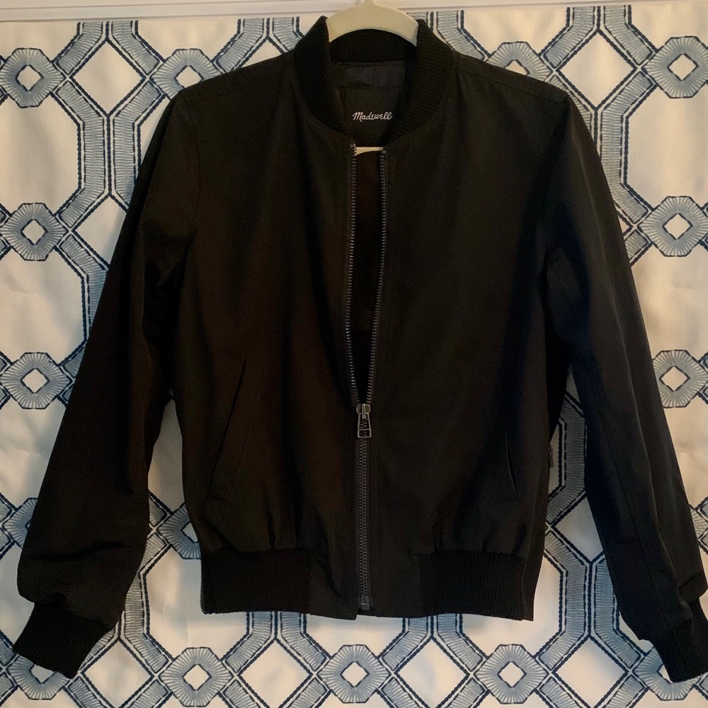 Madewell side zip bomber jacket